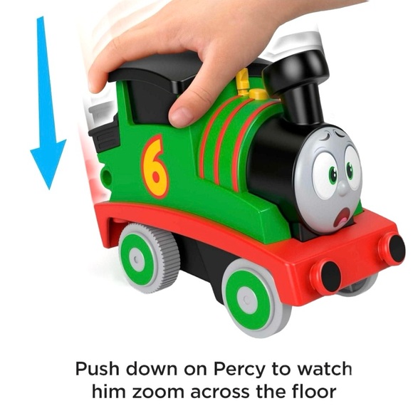 Percy Press n Go Stunt Train Thomas & Friends - Picture 7 of 13